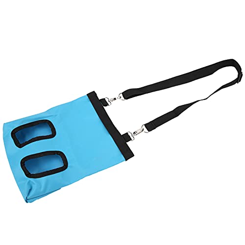 Bolsa Dispensadora de Soporte de Comedero, Saco de Comedero Colgante de Doble Orificio, Colgante Ligero de Conejo para Suministros de Animales para Animales Pequeños