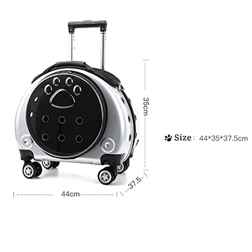 Bolsa para Mascotas Cochecito de Mascotas, Bolsa de Viaje, Cochecito portátil y Cochecito de Perro, Gran Espacio Jaula para Mascotas (Color : D)