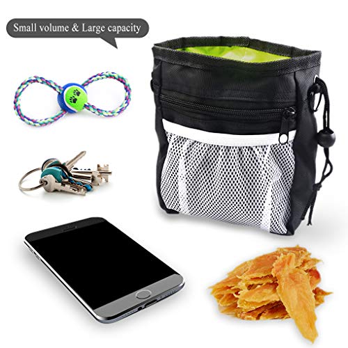 Bolsas de Golosinas para Perros, Bolsa de Entrenamiento Ligera Para Mascotas con clic de Entrenamiento y bolsas Biodegradables Ecológicas para caca para Caminatas al Aire Libre, Correr