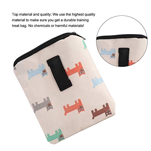 Bolsas para golosinas, Bolsas para golosinas para Perros, Accesorios para Perros Bolsillos para adiestramiento Bolsa para Aperitivos Bolsa para golosinas para adiestramiento de Perros Bolsa(Beige)