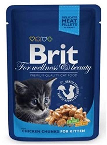 Bolsillo Brit Premium Cat Bolsas de pollo para los gatitos 100g Brit, bolsas, Gatos