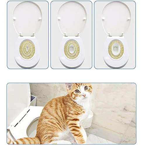 Bontannd Gato Entrenamiento del Retrete Asiento- Camada Kit De Plataforma para Mascotas Gatito Insignificante del Pellizco del Gato Sistema De Tren con Guía Paso a Paso Formación