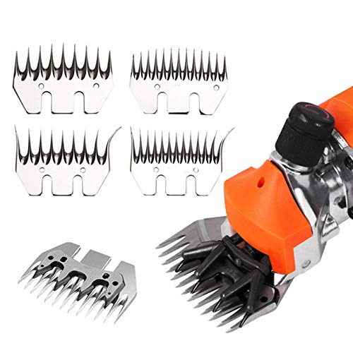 BORDSTRACT Cuchilla para Cortadora de Ovejas, Acero Inoxidable de Alta Dureza Cortadora de Repuesto Cuchilla Recta o Curva (+Cuchilla Oscilante)(9-Toothed Blade (+ oscillating Blade))