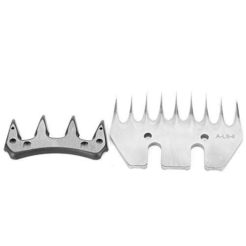 BORDSTRACT Cuchilla para Cortadora de Ovejas, Acero Inoxidable de Alta Dureza Cortadora de Repuesto Cuchilla Recta o Curva (+Cuchilla Oscilante)(9-Toothed Blade (+ oscillating Blade))