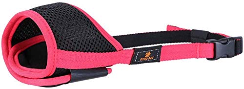 Bozal Para Perros Bozal Mediano Para Perros Tapa Bucal Para Perros Bozales Para Perros Para Evitar Ladridos Bozal Para Mascotas Bozal Para Perros Grandes Bozal Para Perros Pequeños Bozal Suave Rojo