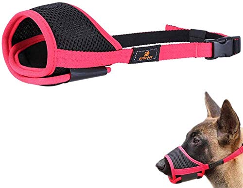 Bozal Para Perros Bozal Mediano Para Perros Tapa Bucal Para Perros Bozales Para Perros Para Evitar Ladridos Bozal Para Mascotas Bozal Para Perros Grandes Bozal Para Perros Pequeños Bozal Suave Rojo