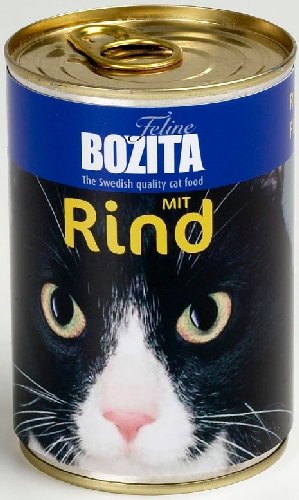 Bozita Feline con vacuno, lata de 410 g (6 unidades)