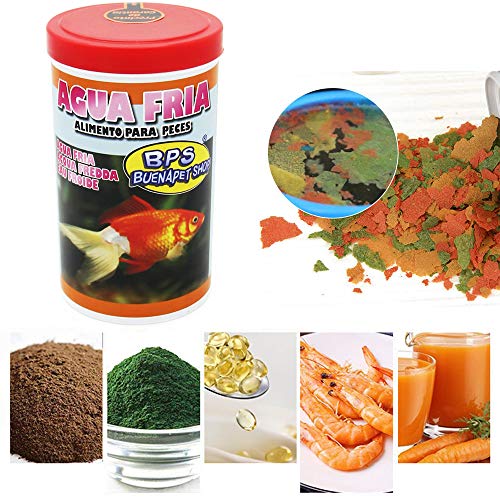 BPS Alimento Completo para Peces Agua Fría Equilibrada para Peces Ornamentales de Acuario 1000 ml (Modelo 2: 160g) BPS-4063