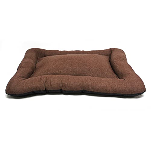 BPS Manta Colchoneta para Perros Gatos Cama Mascotas Antideslizante Tamaño S/M/L Portatil Colchón Sofá Almohada Suave (S: 60x45 cm, Marrón) BPS-14094MA