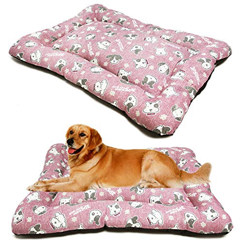 BPS Manta Colchoneta para Perros Gatos Cama Mascotas Antideslizante Tamaño S/M/L Portatil Colchón Sofá Almohada Suave (S: 60x45 cm, Rojo) BPS-14094RJ