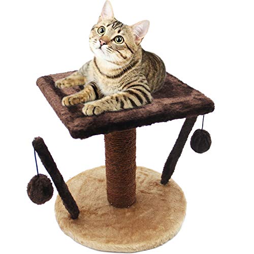 BPS® Rascador para Gato Juguete para Gatos Tamaño 26 * 26 * 29/49 cm BPS-3338