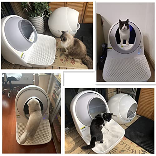 BrightFootBook Caja De Arena para Gatos Cerrada Inteligente, Limpieza Automática, Antisalpicaduras, Máquina para Palear Caca De Gatito