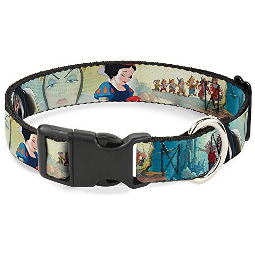 Buckle Down Nieve Blanco/Enanos/Antiguo/de Bruja Malvada Reina escenas plástico Clip Collar