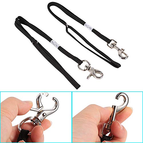 Bucles para la preparación de mascotas, 2 tipos de mascotas profesional perro gato arnés de lazo lazo de restricción ajustable cuerda para la preparación de mesa bañeras de baño(L perno a presión)