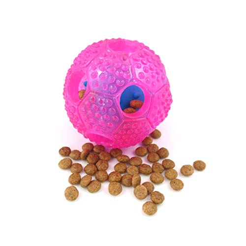 Buzz store SZBZ IQ Treat Ball Dispensador de Comida Interactivo Duradero para Perro Jugando, masticando, Limpieza de Dientes