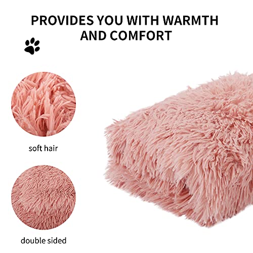 BVAGSS Alfombra Manta Suave y Linda Warm Manta Lavable para Gatos y Perros XH025 (M, Pink)