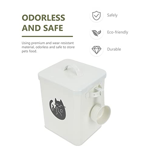 cabilock Envase de Almacenamiento de Alimentos para Mascotas Herméticos con Tapa Y Cucharada de Y Estuche de Almacenamiento de Alimentos para El Gato de Mascotas Y El Perro