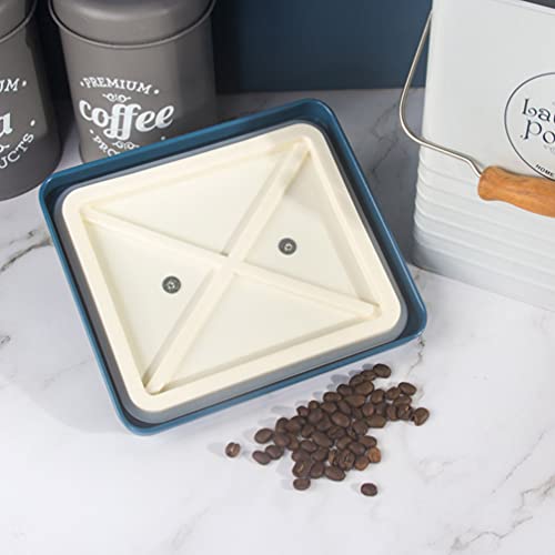 Cabilock Recipiente Hermético para Alimentos para Mascotas Recipiente de Almacenamiento de Basura Despensa Cesta de Comida para Perros Y Gatos Caja de Almacenamiento con Cuchara para