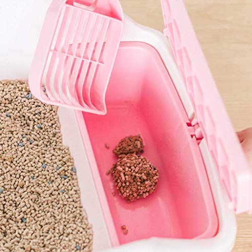 Caja de arena de gato, caja de arena totalmente cerrada con control de olor PAN, CABLE DESCUENTA CABALLA CAJA DE LA CABALLA DE PERO POR CABALLO CABLE CAJA DE LA CABA DE ARENAMIENTO (COLOR: PINTO Tamañ