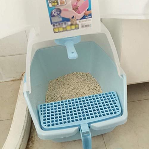 Caja de arena de gato, caja de arena totalmente cerrada con control de olor PAN, CABLE DESCUENTA CABALLA CAJA DE LA CABALLA DE PERO POR CABALLO CABLE CAJA DE LA CABA DE ARENAMIENTO (COLOR: PINTO Tamañ