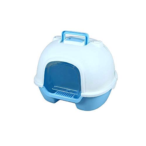 Caja de arena para gatos Arena for gatos caja de alimentos for mascotas arena for gatos caja, Easy Clean completamente cerrado Gatos Aseo, reducir la basura dispersión Hasta el 95% de la litera Houset