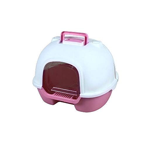 Caja de arena para gatos Arena for gatos caja de alimentos for mascotas arena for gatos caja, Easy Clean completamente cerrado Gatos Aseo, reducir la basura dispersión Hasta el 95% de la litera Houset