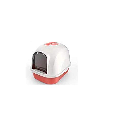 Caja de arena para gatos Arena for gatos caja de alimentos for mascotas Gran Tamaño de la litera del gato caja, Easy Clean completamente cerrado WC gato, reducir la basura dispersión Hasta el 95% de l