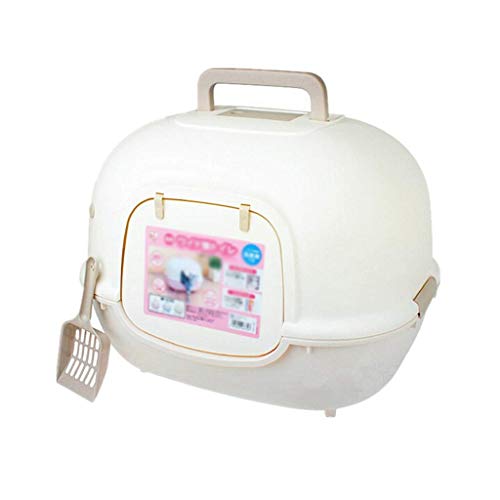 Caja de arena para gatos Arena for gatos mascotas gato de la caja de arena grande Cuenca Media Un totalmente cerrado arena for gatos Cat Box excrementos del gato WC Prevención de derrames caja de aren