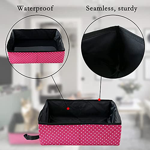 Caja de Arena para Gatos Portátil Plegable - Caja de Arena genérica Impermeable, Limpia y Suave para Acampar al Aire Libre, Uso doméstico