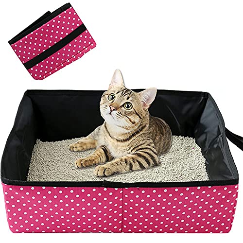 Caja de Arena para Gatos Portátil Plegable - Caja de Arena genérica Impermeable, Limpia y Suave para Acampar al Aire Libre, Uso doméstico