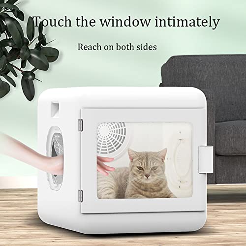 Caja De Secado para Mascotas, Máquina De Soplado De Agua para Perros Y Gatos, Secado Automático Cabello para Mascotas, Máquina Soplado Agua para Perros Y Gatos, 410 * 480 * 410MM