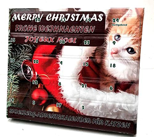 Calendario de adviento para gatos Juguete para gato Navidad