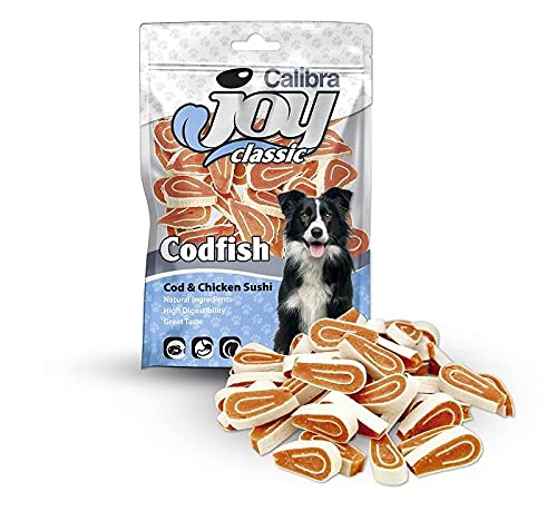 CALIBRA JOY DOG CLASSIC BACALAO POLLO SUSHI 80GR