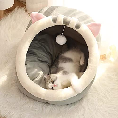 Cálida cesta para mascotas Cojín acogedor para tumbonas para gatitos Tienda de campaña para gatos Tienda de campaña para perros pequeños y muy suaves Bolsa para camas lavables para gatos de la cueva