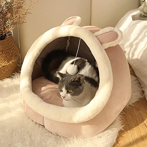 Cálida cesta para mascotas Cojín acogedor para tumbonas para gatitos Tienda de campaña para gatos Tienda de campaña para perros pequeños y muy suaves Bolsa para camas lavables para gatos de la cueva