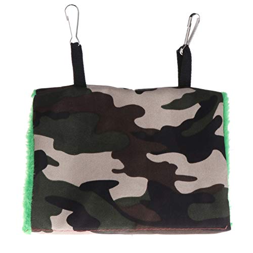 Cama Conejo Jaulas para Agapornis Choza para Loro, periquitos, periquitos, cacharros Budgie Juguetes Pájaro Suministros Pájaro de Invierno Cama Green,17