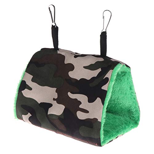 Cama Conejo Jaulas para Agapornis Choza para Loro, periquitos, periquitos, cacharros Budgie Juguetes Pájaro Suministros Pájaro de Invierno Cama Green,17