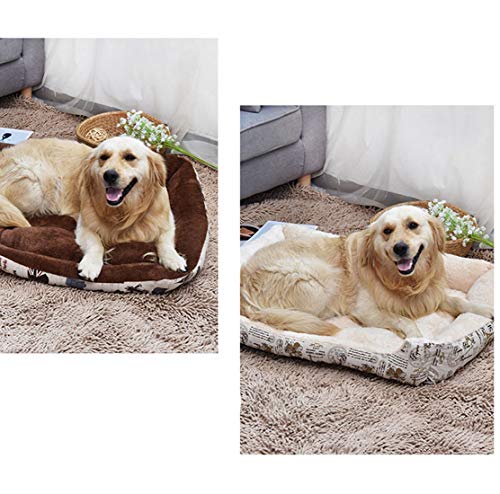 Cama del Perro Cama para Dormir, Cojín del Sofá Antideslizante Térmica Relleno Desmontable Cojín del Animal Doméstico De Algodón para Todos Los Perros y Gatos De Tamaño