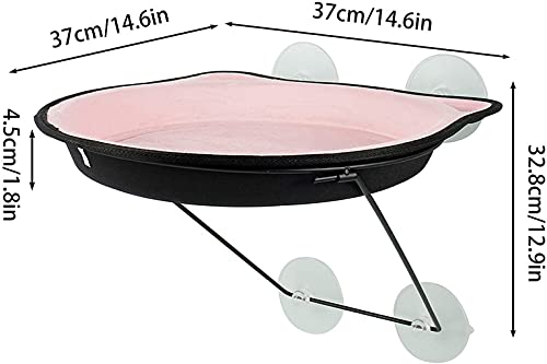 Cama Gatos Hamaca Gato Ventana Cama montada en la ventana para gatos Asiento solar Ventana Hamaca Percha Cojín Cama Estante colgante Asiento Hamaca para tomar el sol Taza de succión Nido colgante Ca