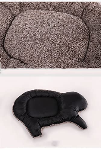 Cama para Gatos Cama de Gato para Perros mullida para Gatos para Gatos y Perros pequeños, Cojín de Gato de Felpa Redondo Cama Mimosa,Marrón