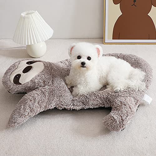 Cama para Gatos Cama de Gato para Perros mullida para Gatos para Gatos y Perros pequeños, Cojín de Gato de Felpa Redondo Cama Mimosa,Marrón