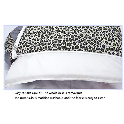 Cama para mascotas Puppy Princess Tent Bed House para la cama de mascota de verano lavable Cat Pase de acceso para mascotas Cojín de la esterilla de la herbina de la perrera para un perro medio pequeñ