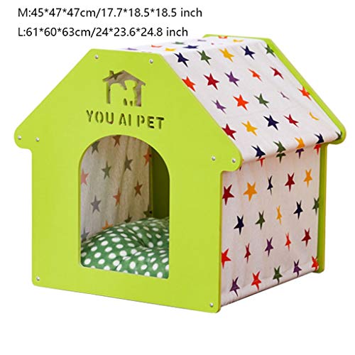 Cama para Perro Extraíble de madera cama del perro casero camas casa del animal doméstico del perro del gato del perro de habitaciones camas de lujo del amortiguador del sofá del perrito Pet Products