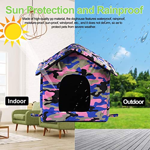 Cama para perro gato gato gato perro perro gato casero caseta para cachorro animal doméstico de gato para el invierno y para animales pequeños para el invierno y tejido Oxford impermeable