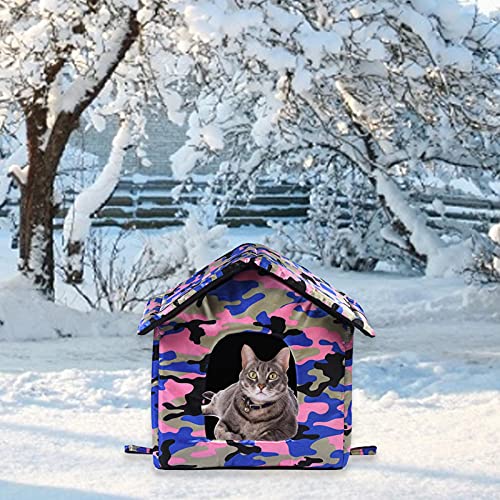 Cama para perro gato gato gato perro perro gato casero caseta para cachorro animal doméstico de gato para el invierno y para animales pequeños para el invierno y tejido Oxford impermeable