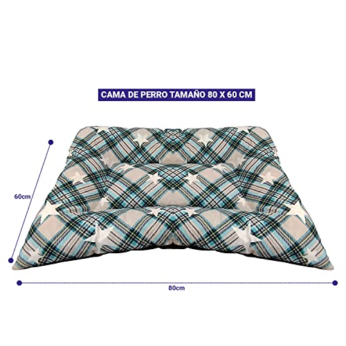 Cama para Perros. Cama Mascotas . Cojín Perros y Gatos. Varios tamaños Disponibles en Estampados Aletatorios (60 x 80 cm). Ref.50859