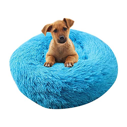 Cama Para Perros, Cama Para Gatos, Cama Para Mascotas, Cama De Donas Para Gatos Y Perros, Peluche De Piel Sintética Con Pelusa, Ultra Suave Para Mejorar El Sueño, Cama Con Cojín Para Mascotas Para G