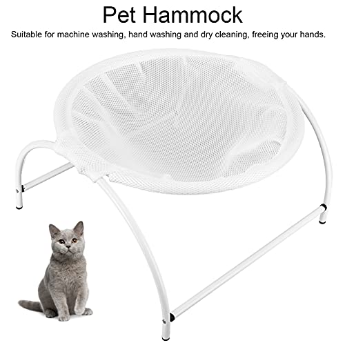 Cama para Perros, Suministros para Mascotas, Lavado a Máquina, Gato, Casa Colgante, Tela de Malla, Independiente, Gato, Cama para Gato para Dormir, para Scottish Fold, Bobtail Americano,(blanco)