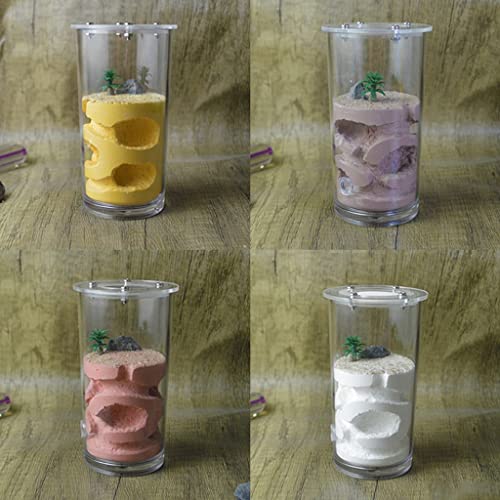 Cama para Perros y Gatos Nido De Hormigas and Farm High Cup Yeso Hormiga Nido Formicarium Formación Hidratante Nest Hábitat Horm Castle House (Color : Brown)