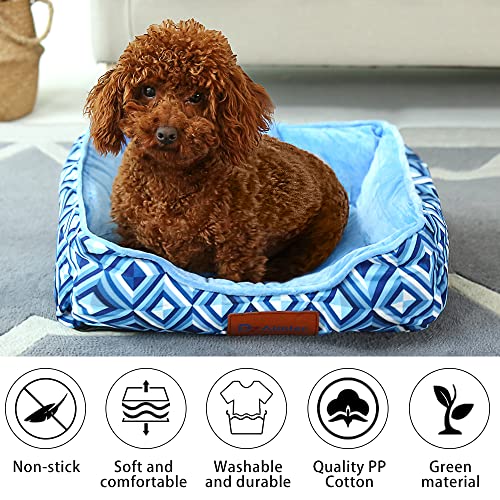 Cama Perro,Cesta Perros Super Suave Cómoda, Impermeable Cama Perros Medianos,Almohadilla Cálida de Mascotas Antideslizante Extraíble y Lavable 60*80*18cm